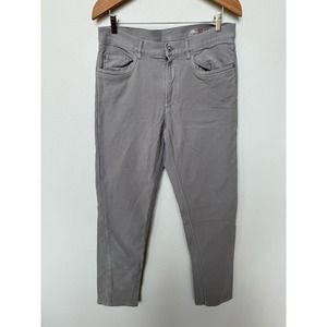 Faherty Stretch Terry 5-Pocket Slim Fit Straight Leg Pants Gray Men's Size 33